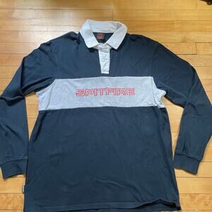 Spitfire Rugby Shirt Long Sleeve Skate Streetwear Size L